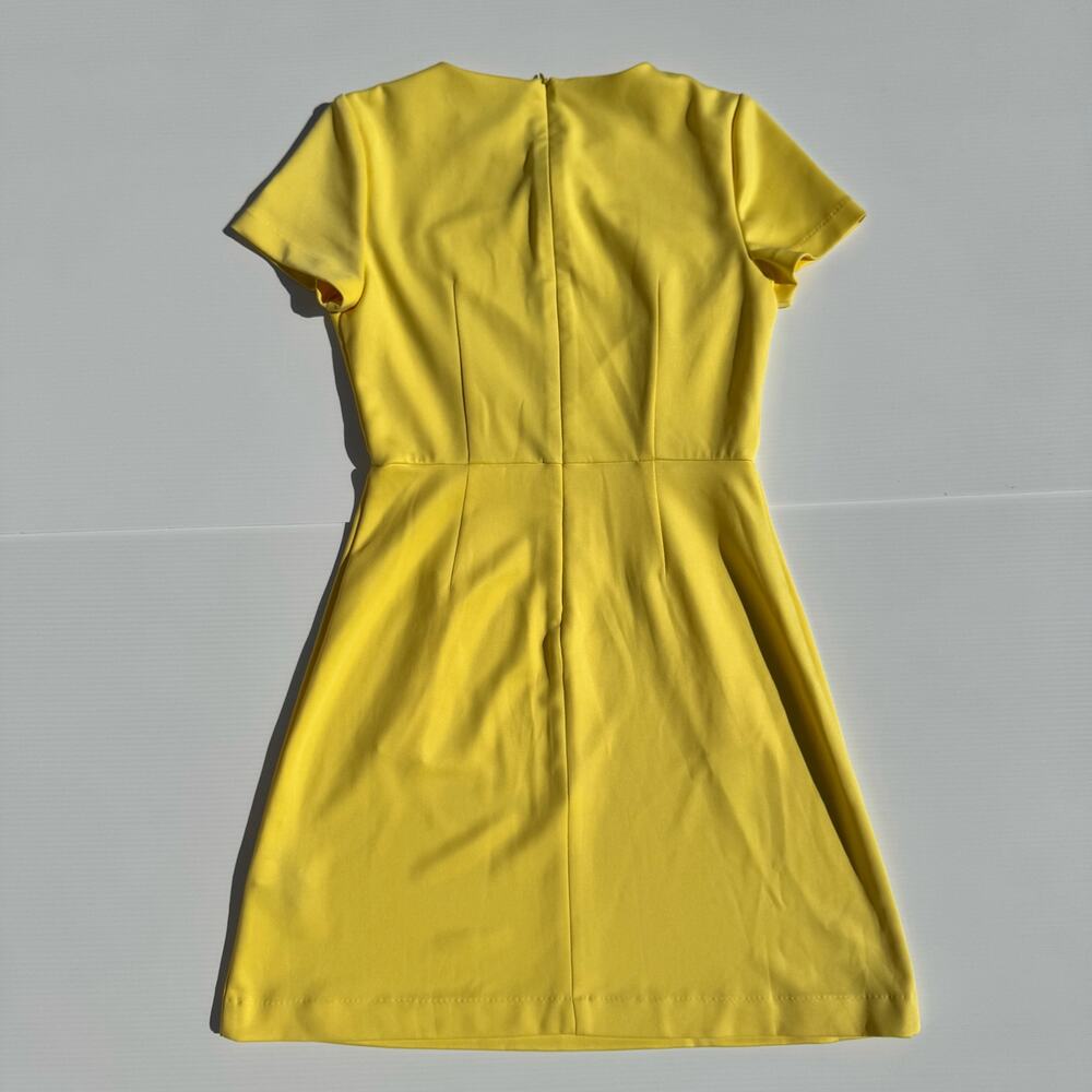 Betsey Johnson A-Line Mini Dress Yellow Women’s 4 Daisy 60s Retro Dopamine - Picture 10 of 16